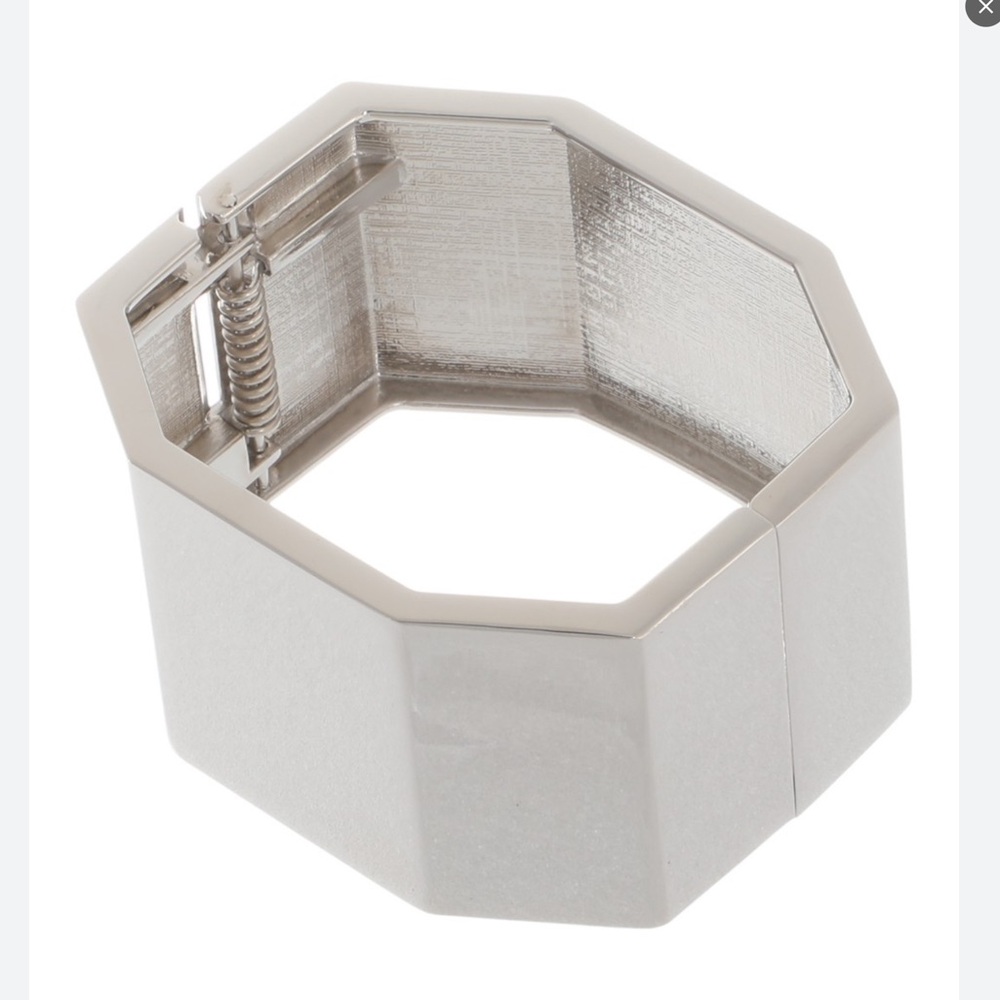 Traci Lynn bracelet octagon shape silver cuff